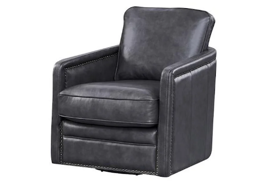 Georgetown Alto Swivel Chair by Leather Italia USA at Esprit Decor Home Furnishings